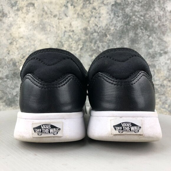 Vans Unisex Size 8M 9.5W Iso Route Staple Black White Lace-Up Sneakers Shoes - Picture 7 of 12